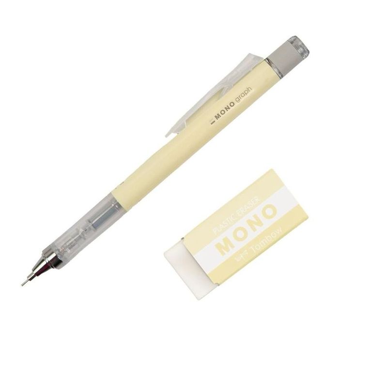 Tombow, Mono Graph, ołówek automatyczny z gumką, pastelowy, 0,5 mm