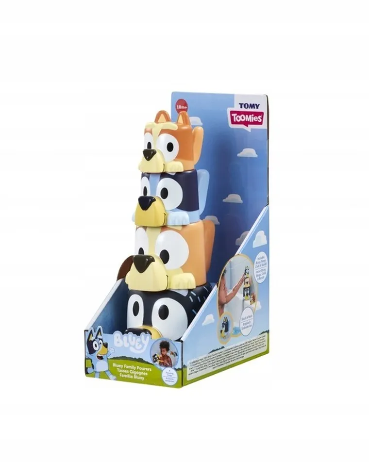 Tomy, Toomies, Bluey, Rodzinna wieża, zabawka do kąpieli