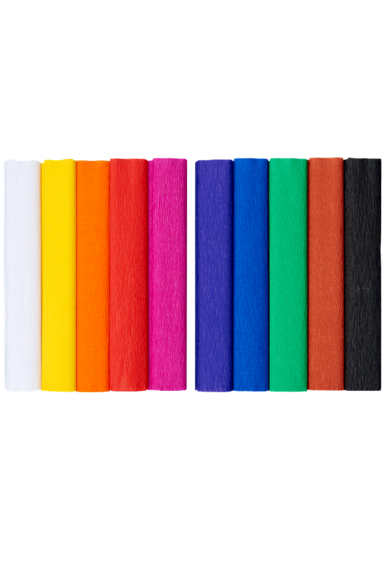 Top 2000, Creatinio, bibuła marszczona, 10 kolorów, 25-200 cm