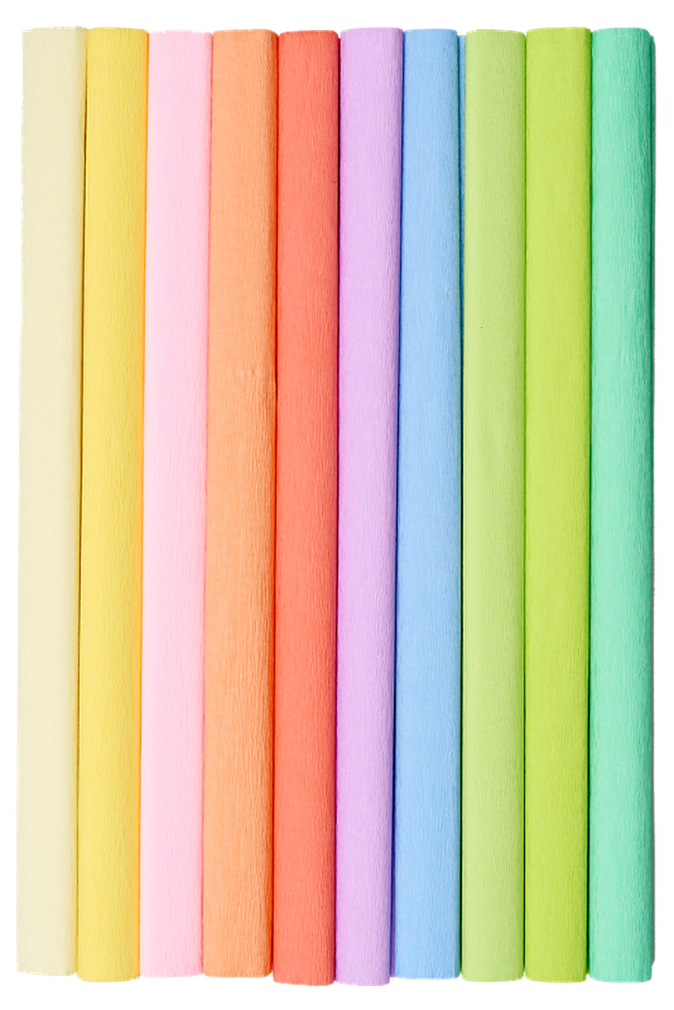 Top 2000, Creatinio, bibuła marszczona, 10 kolorów, 50-200 cm