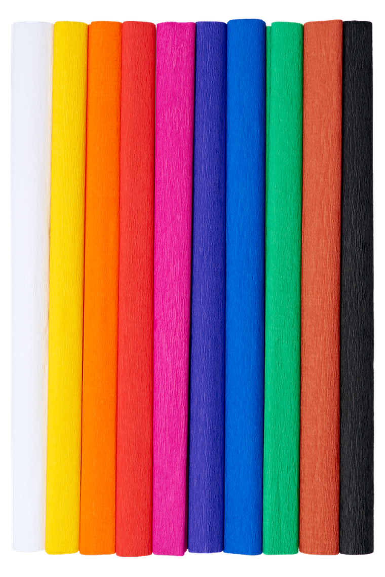 Top 2000, Creatinio, bibuła marszczona, 10 kolorów, 50-200 cm