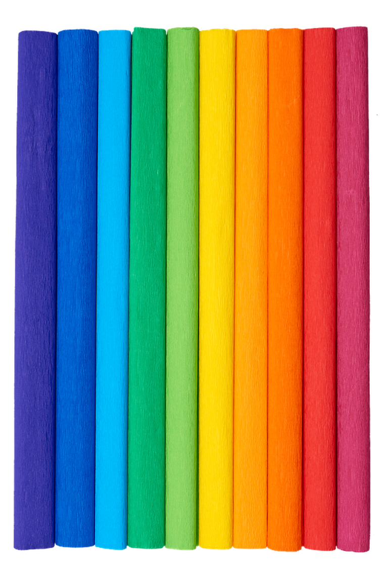 Top 2000, Creatinio, bibuła marszczona, 10 kolorów, 50-200 cm