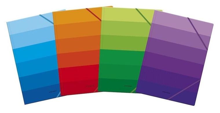 Top 2000, teczka z gumką, C4, kartonowa, ombre, 1 szt.