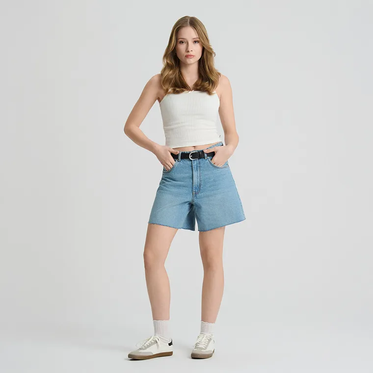 Top ażurowy z bawełny czesanej NOWEAR