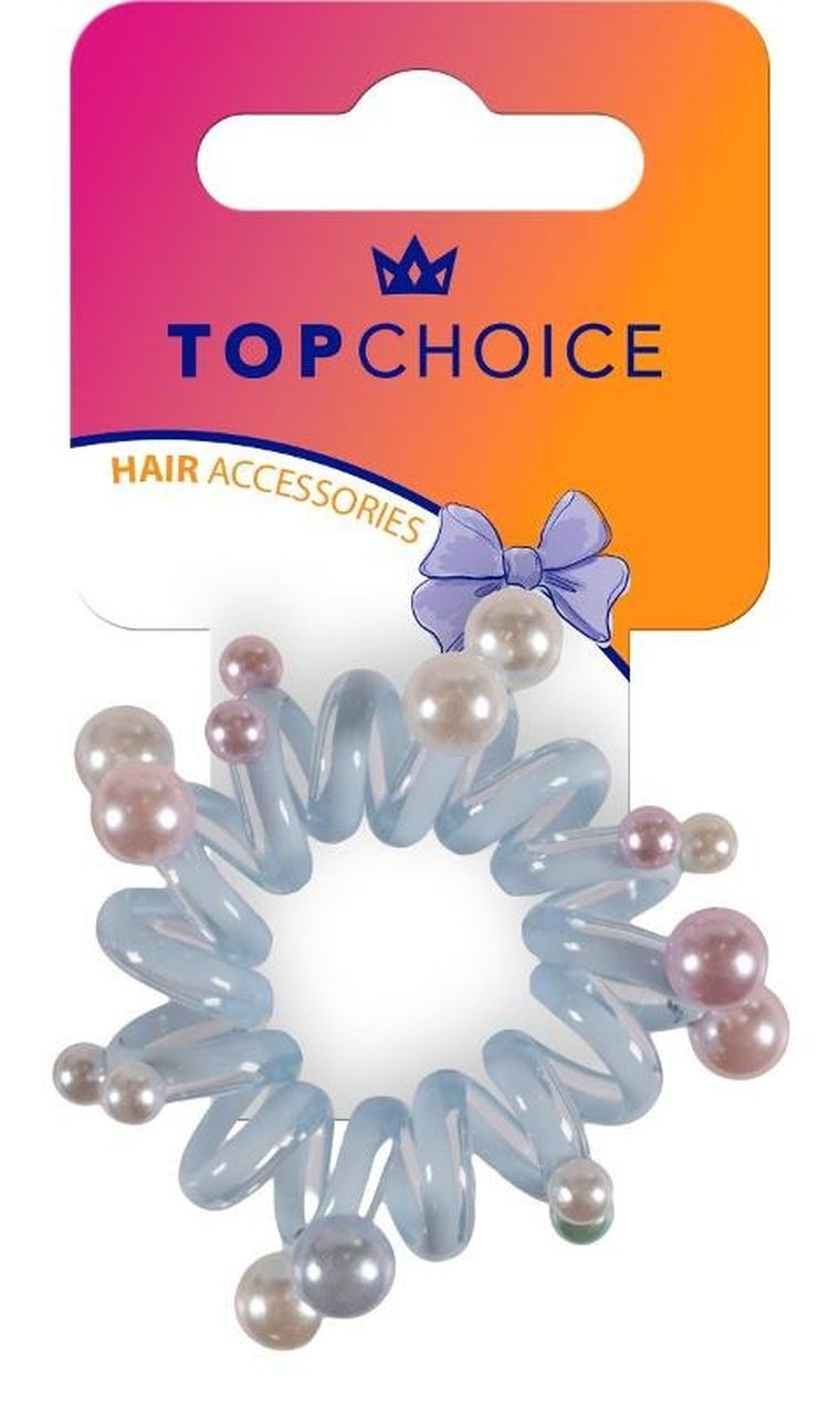 Top Choice, gumka do włosów, niebieska
