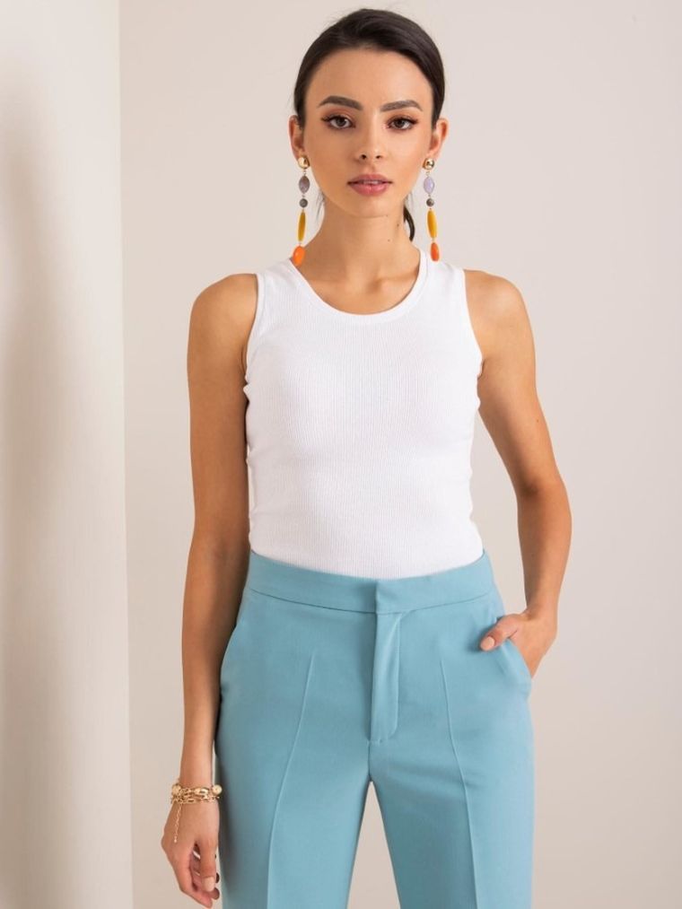 Top damski, biały, Basic Feel Good