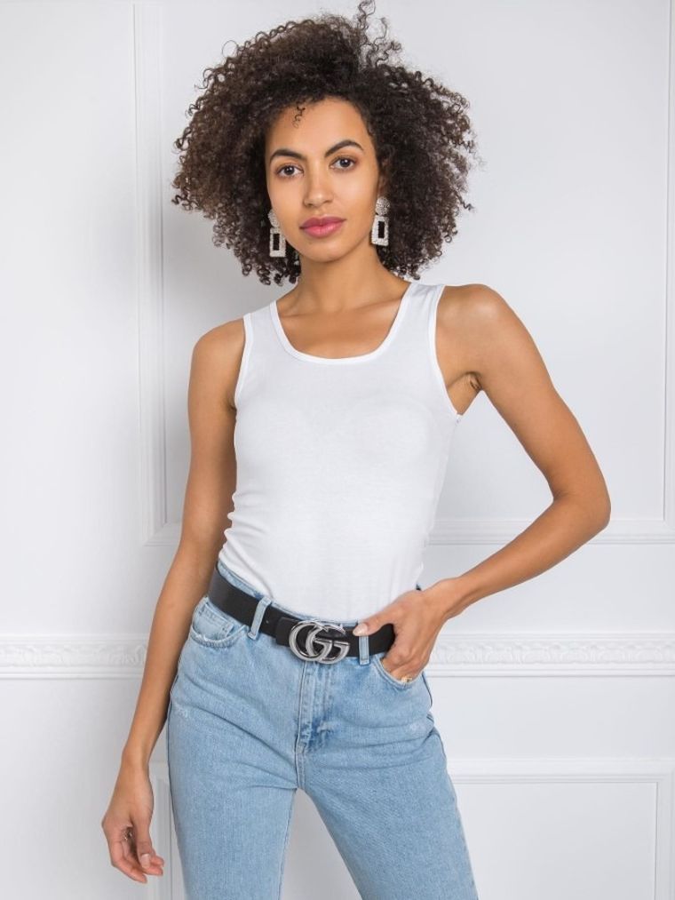 Top damski, biały, Berrak