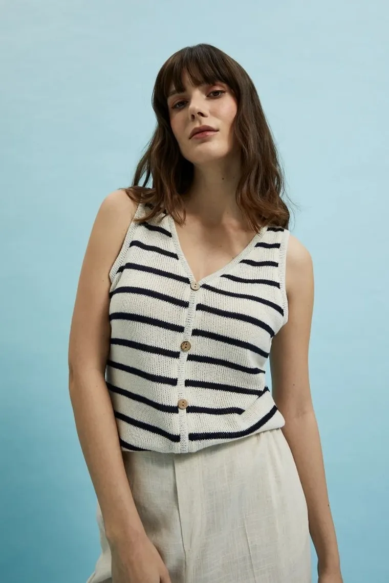 Top damski, biały, Moodo