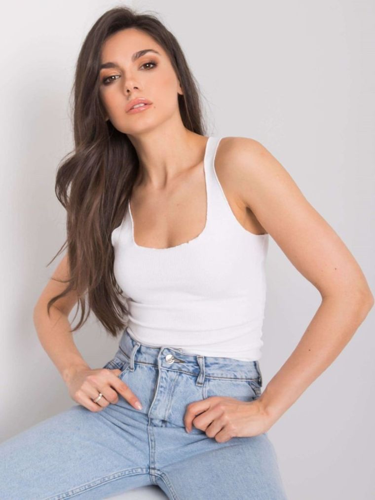 Top damski, biały, Rue Paris