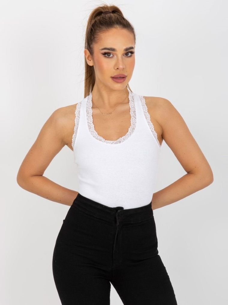 Top damski, biały, Rue Paris
