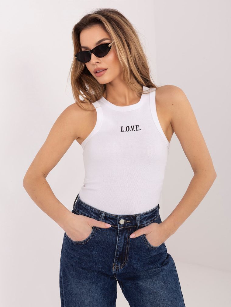 Top damski, biały, Sublevel