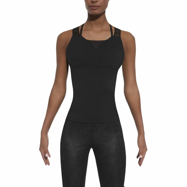 Top damski, czarny, Bas Black