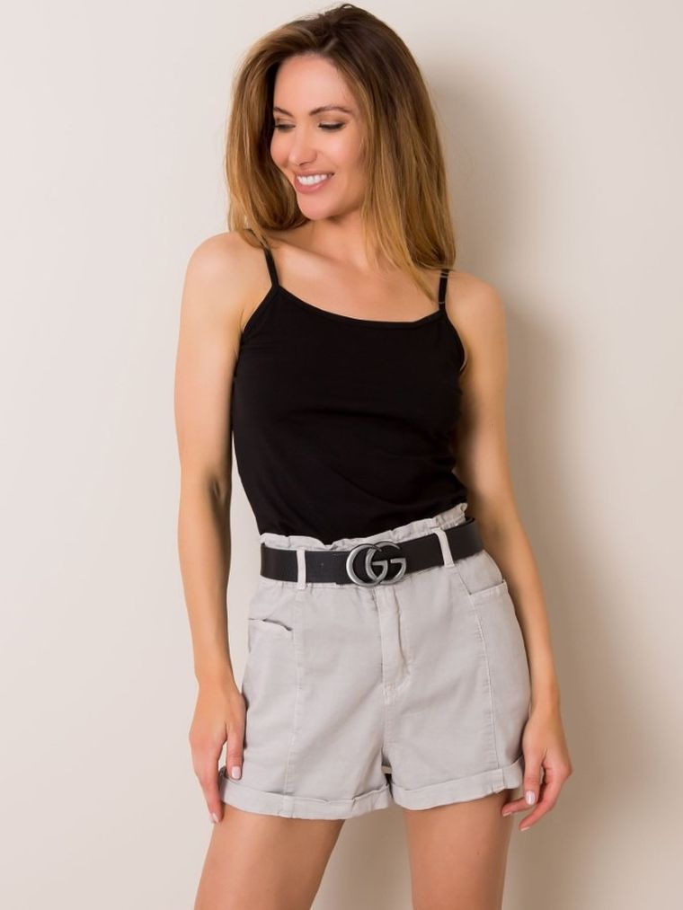 Top damski, czarny, Berrak