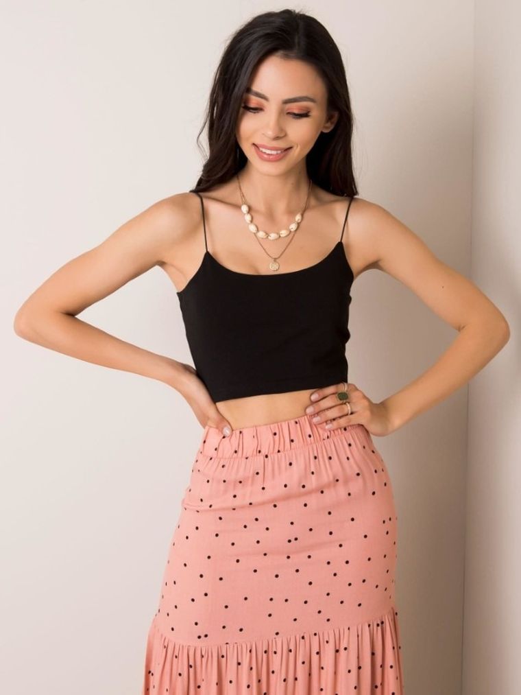 Top damski, czarny, Berrak