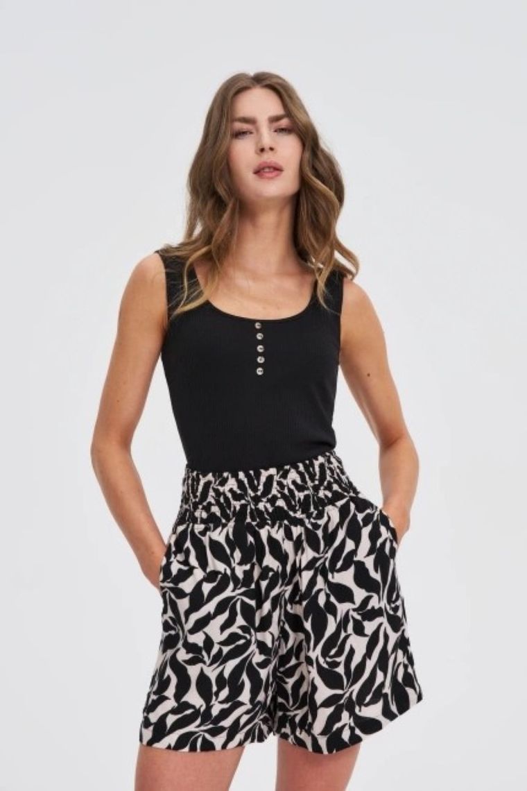 Top damski, czarny, Moodo