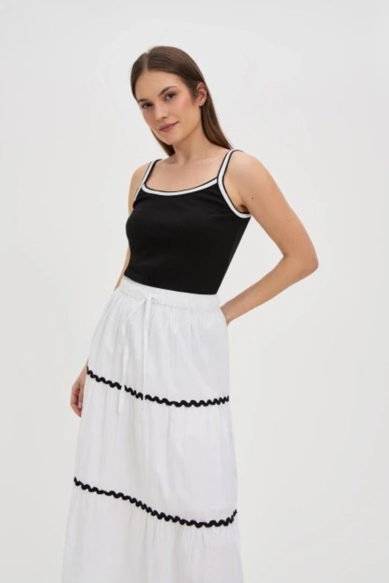 Top damski, czarny, Moodo