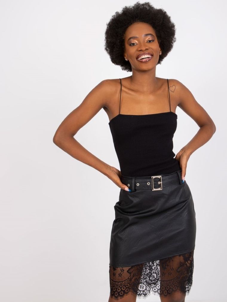 Top damski, czarny, Rue Paris