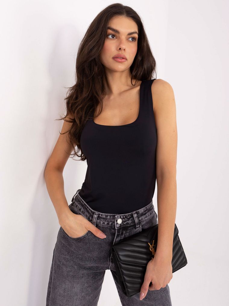 Top damski, czarny, Sublevel