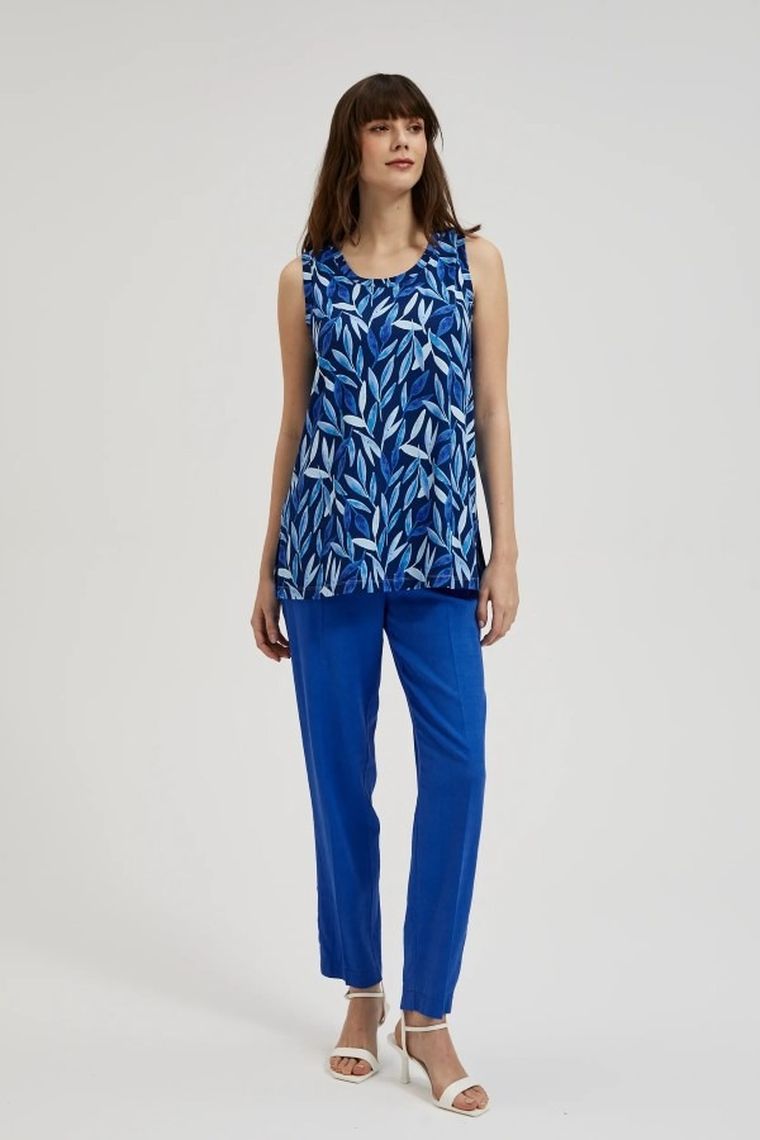 Top damski, granatowy, Moodo