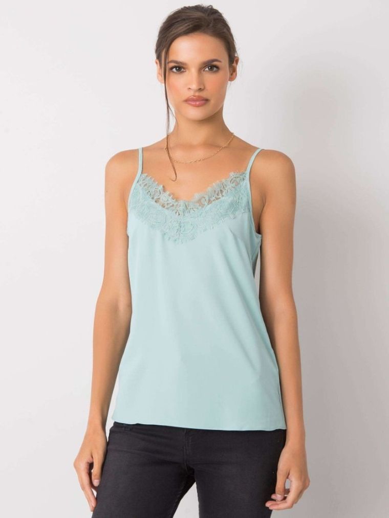 Top damski, miętowy, Modalinda Fashion