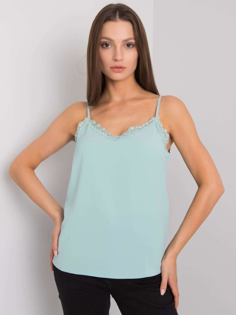 Top damski, miętowy, Modalinda Fashion