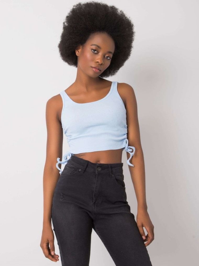 Top damski, niebieski, Rue Paris