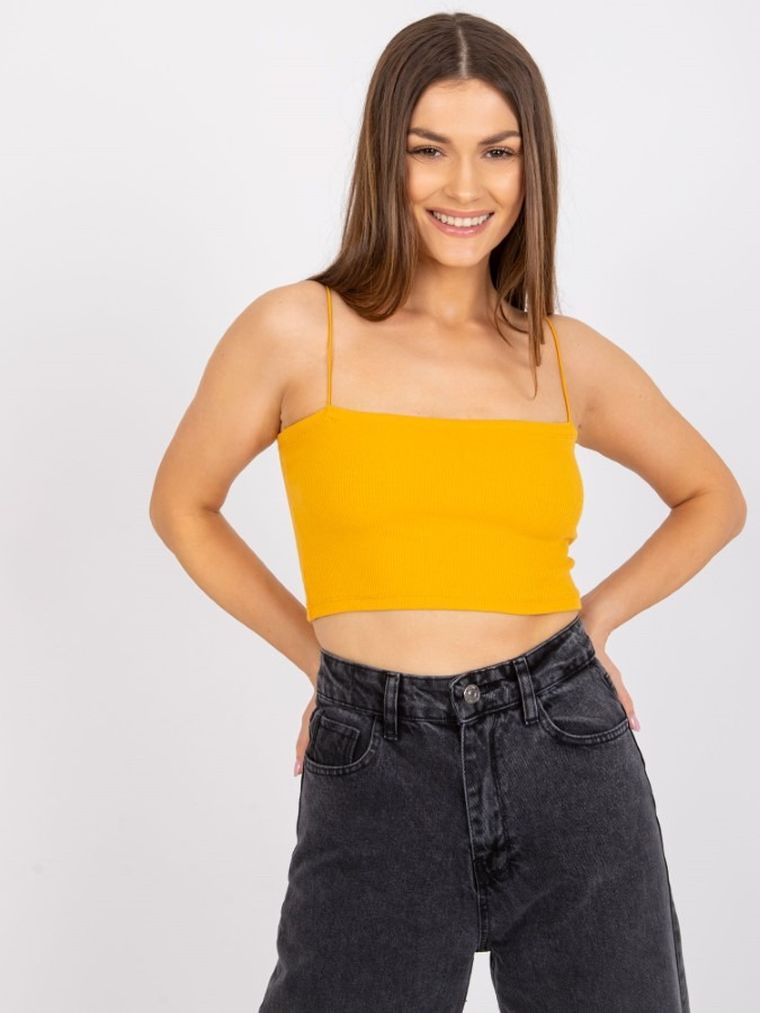 Top damski, pomarańczowy, Rue Paris