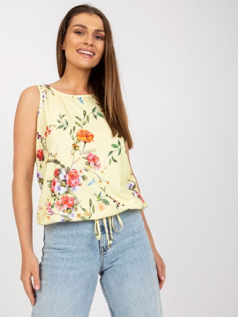 Top damski, żółty, Relevance