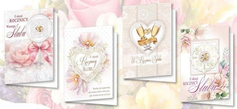 Top Graphic, karnet B6 z naklejkami holograficznymi, Rocznica, 10 szt.