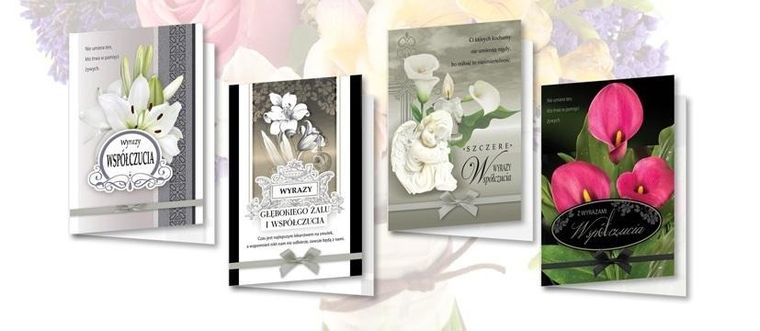 Top Graphic, karnet B6 z nalepkami, Kondolencje, 10 szt.