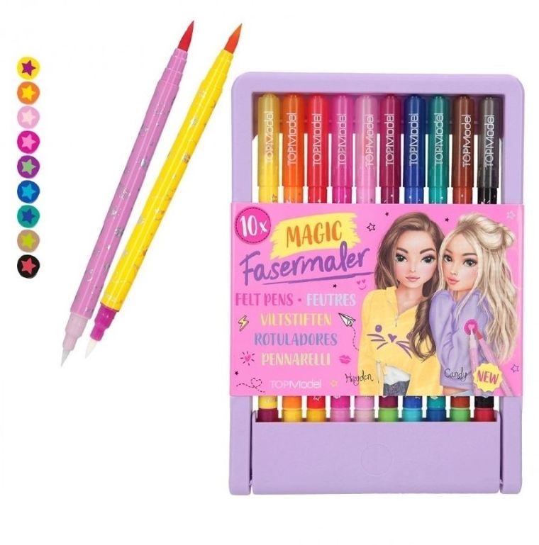 Top Model, magiczne flamastry, 10 kolorów