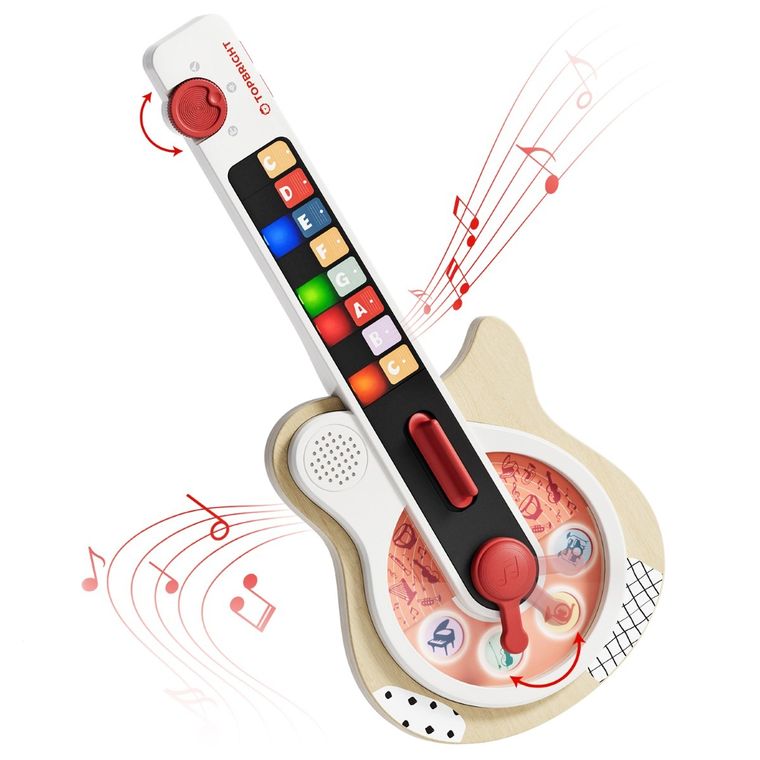 Topbright, gitara interaktywna, drewniana