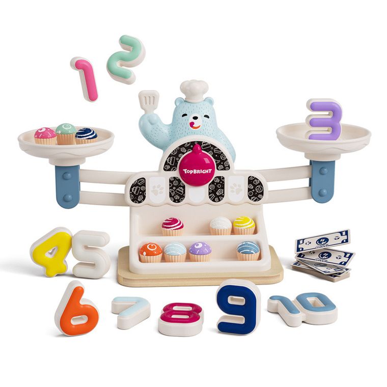 Topbright, Głodny Miś, waga szalkowa, zabawka edukacyjna