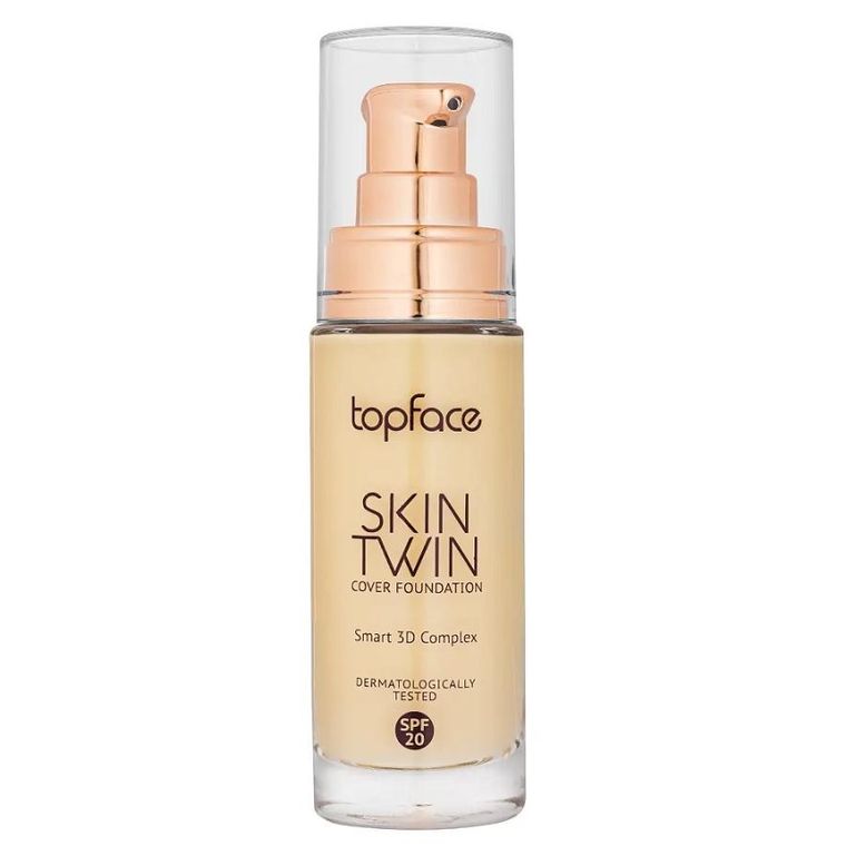 Topface, Skin Twin Cover Foundation, kryjący podkład do twarzy, 003, 30 ml