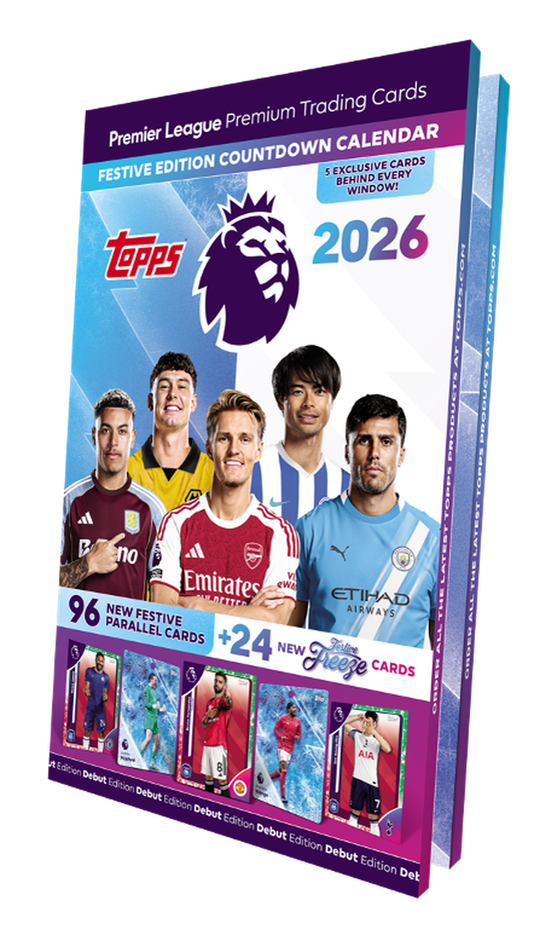 Topps, Premier League 2025/26, kalendarz adwentowy z kartami kolekcjonerskimi