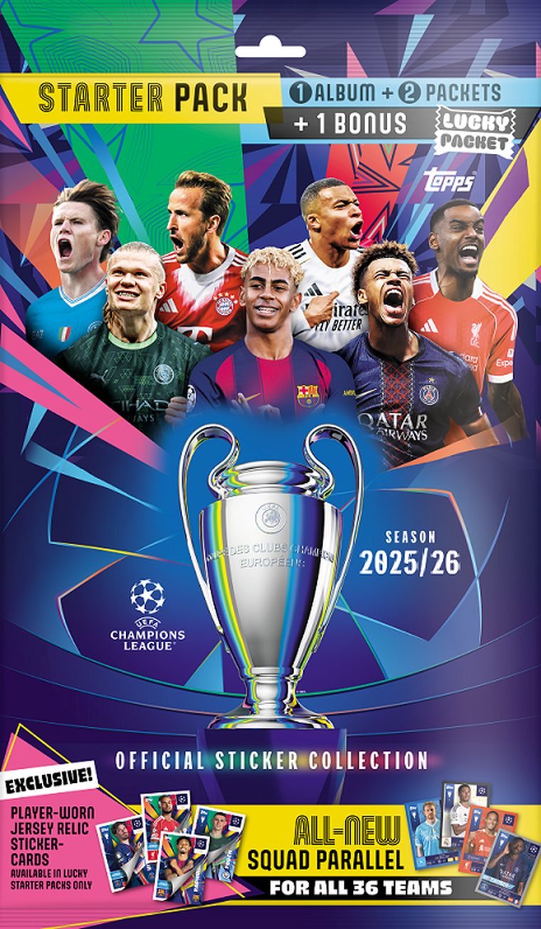Topps, UEFA Champions League 2026, Album Pack, album z naklejkami kolekcjonerskimi