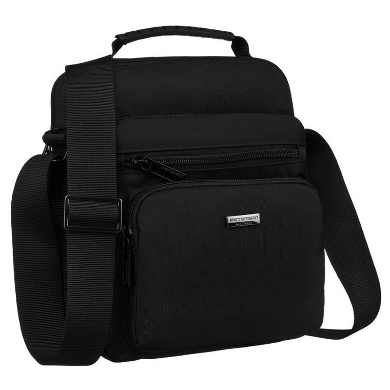 Torba listonoszka, czarna, Peterson