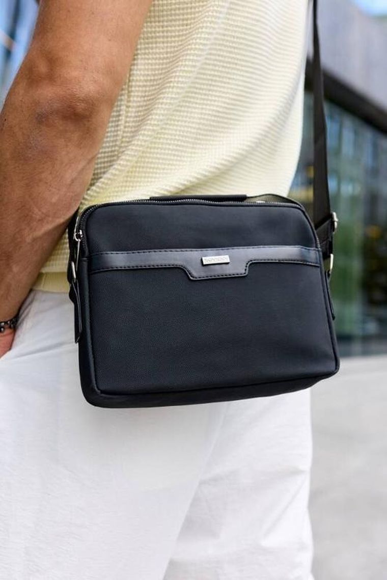 Torba listonoszka, czarna, Rovicky