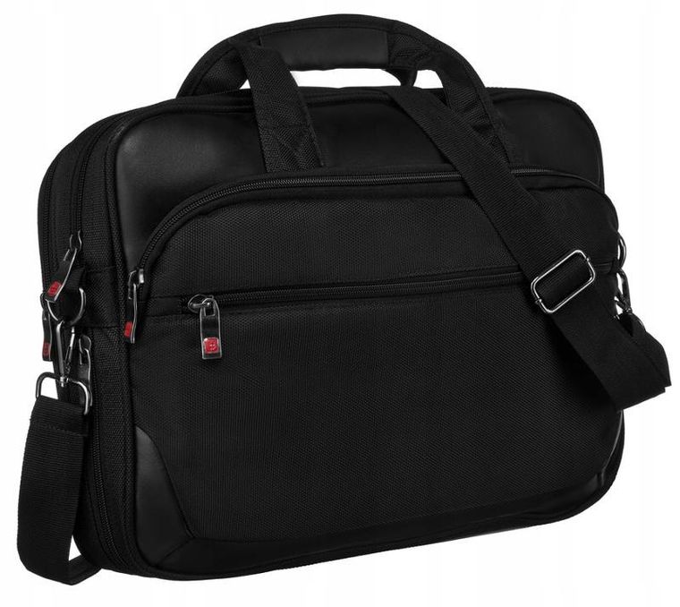Torba na laptopa, czarna, 15", Peterson