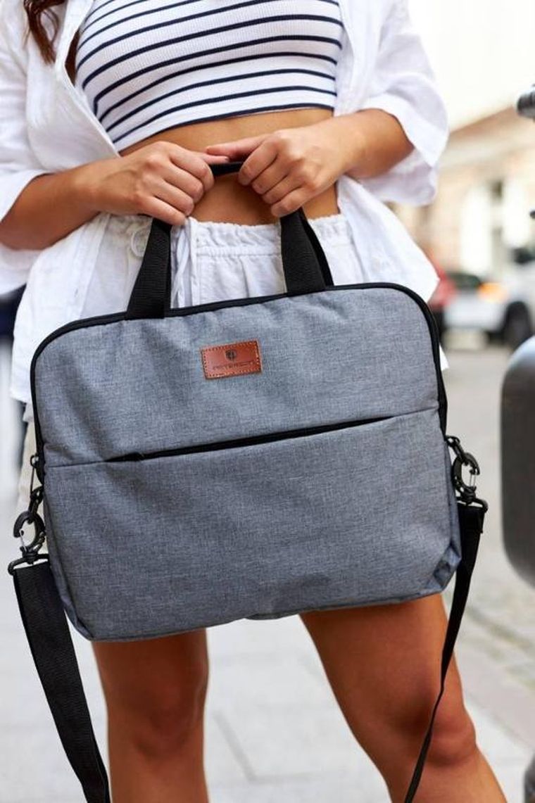 Torba na laptopa, wytrzymały poliester, Peterson