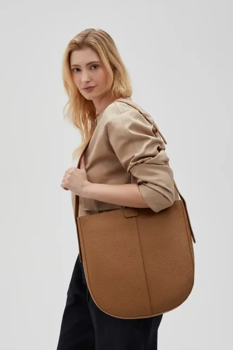 Torebka, beżowa, Moodo