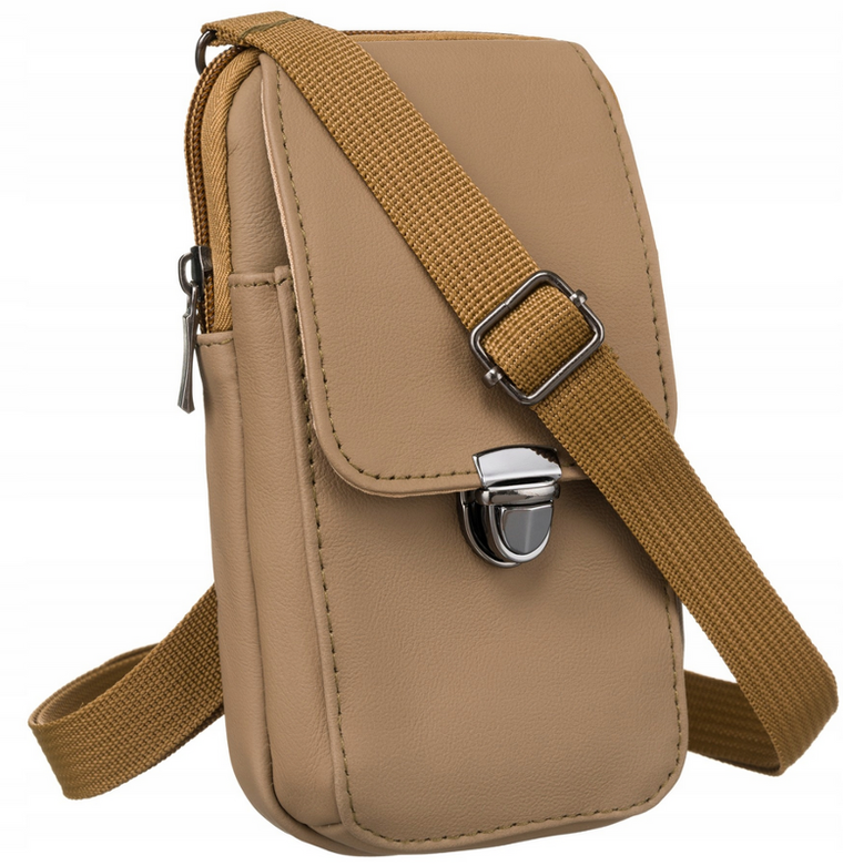 Torebka, beżowa, skórzana, Rovicky