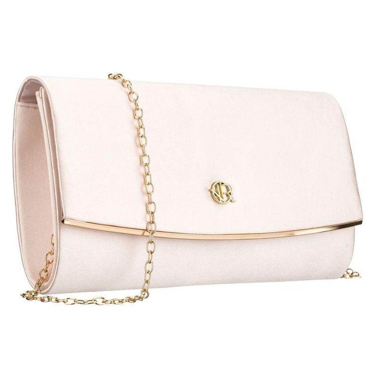 Torebka kopertówka, beżowa, Rovicky