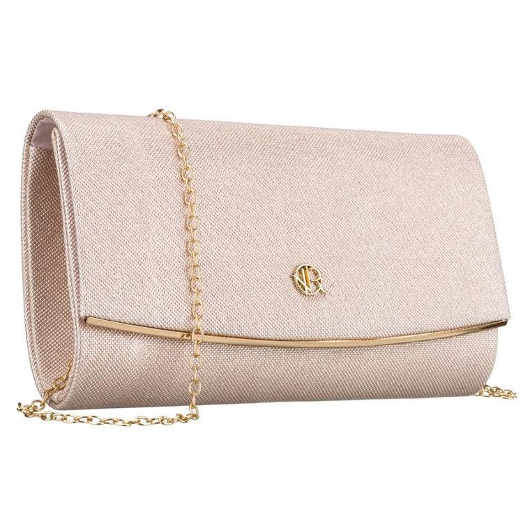 Torebka kopertówka, beżowa, Rovicky