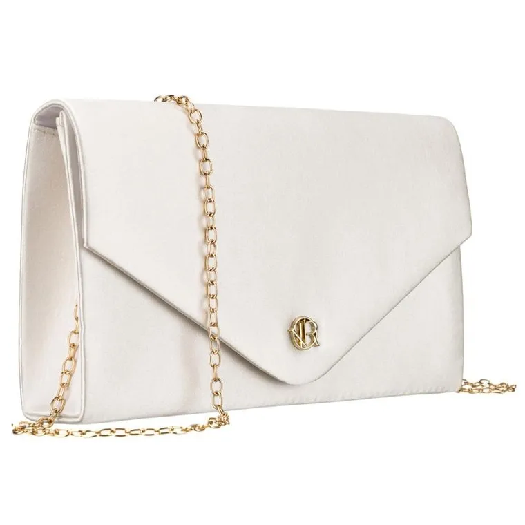 Torebka kopertówka, biała, Rovicky