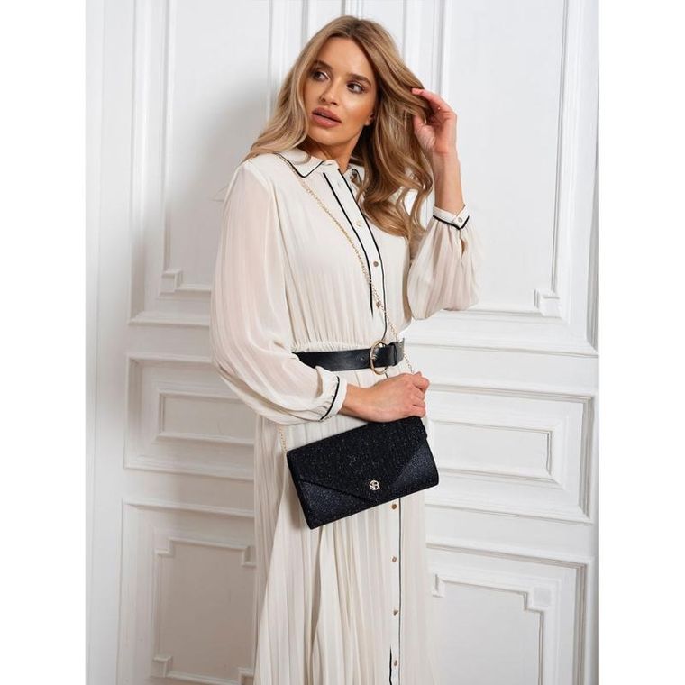 Torebka kopertówka, granatowa, Rovicky