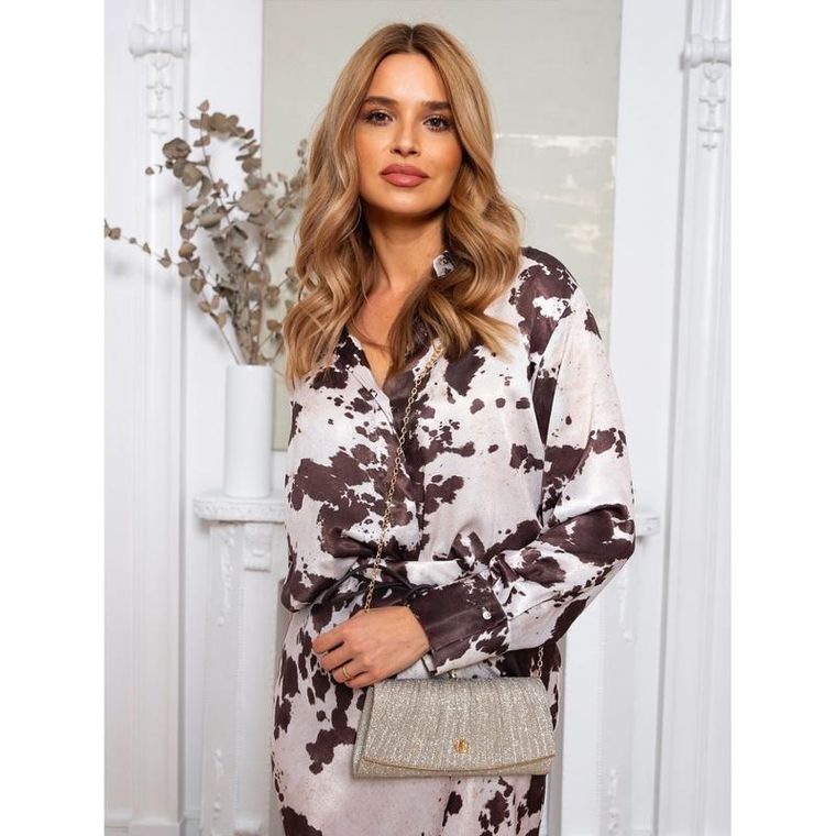 Torebka kopertówka, złota, Rovicky