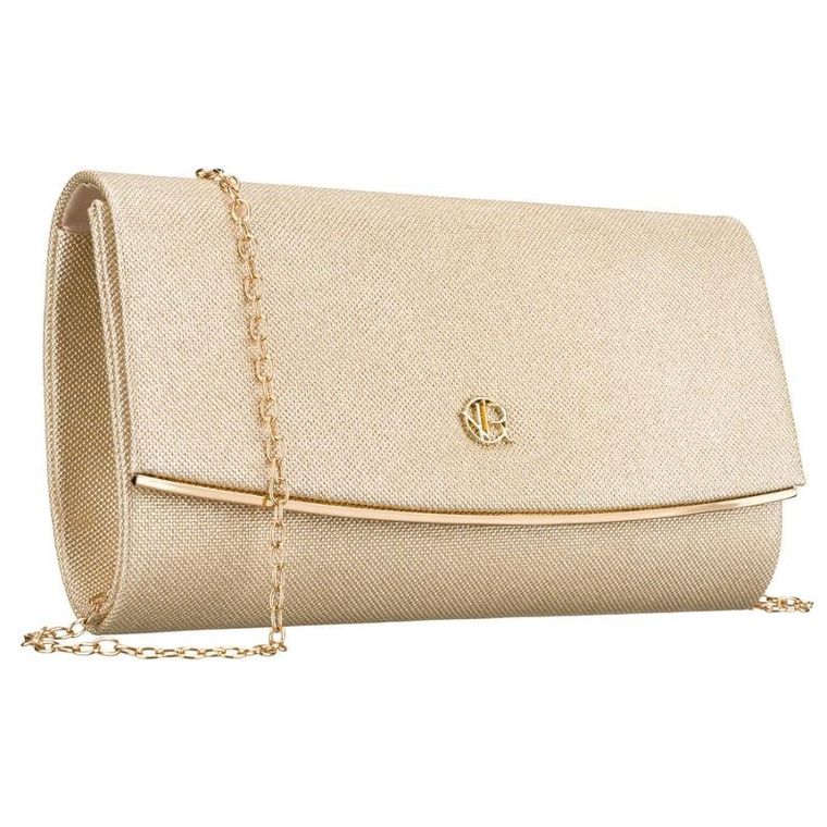 Torebka kopertówka, złota, Rovicky