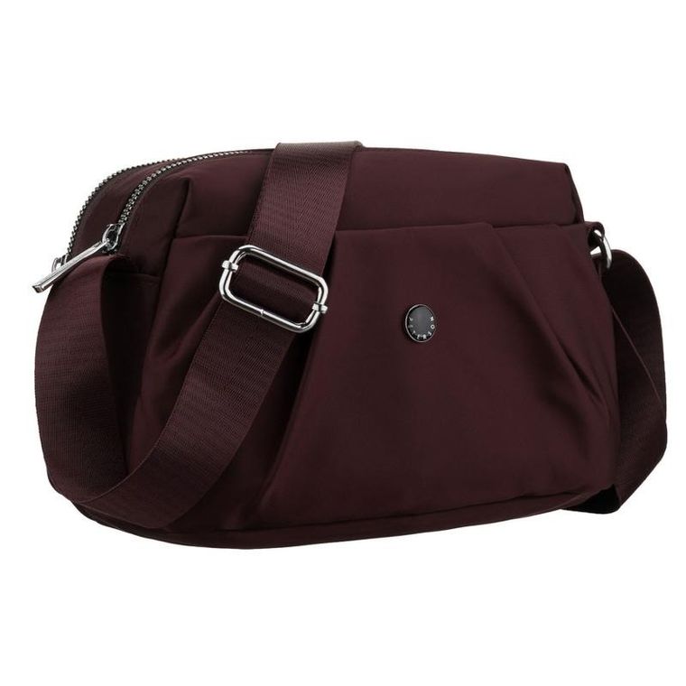 Torebka listonoszka, bordowa, Peterson