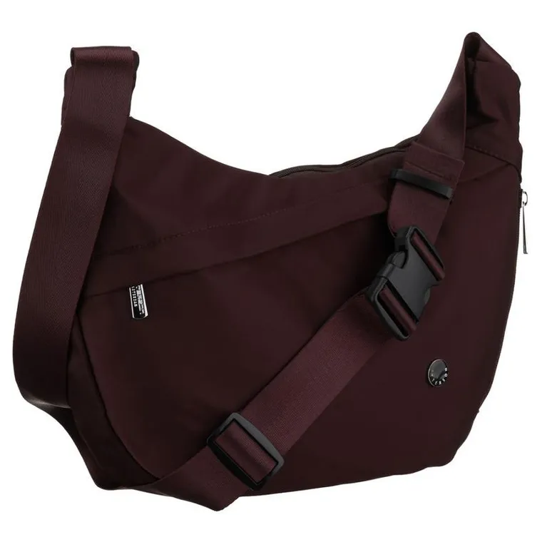 Torebka listonoszka, bordowa, Peterson